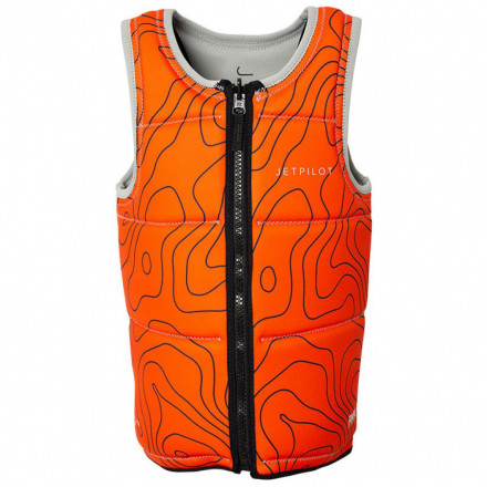 Спасательный жилет неопрен мужской Jetpilot Rival Reversible FE Neo Vest Grey/Orange