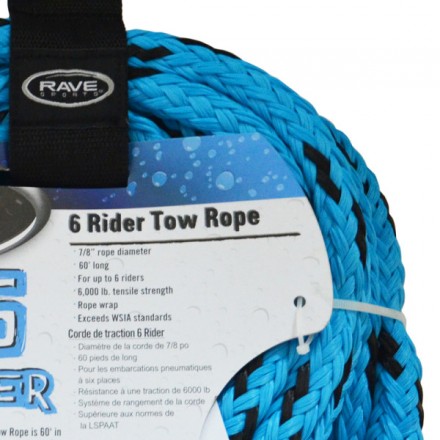 Буксировочный фал RAVE Sports 6-Rider Tow Rope 