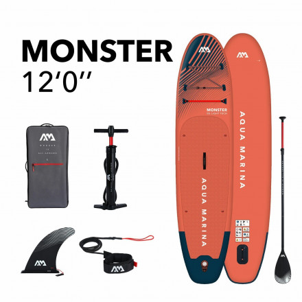 SUP доска с веслом AQUA MARINA Monster 12&#039;0&quot; S24