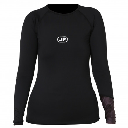 Женская гидромайка длинный рукав Jetpilot Zahra L/S Ladies Rashie black S24