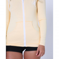 Женская гидромайка длинный рукав Jetpilot Zahra L/S Ladies Hooded Rashie yellow S24 1
