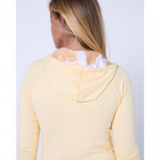 Женская гидромайка длинный рукав Jetpilot Zahra L/S Ladies Hooded Rashie yellow S24 1